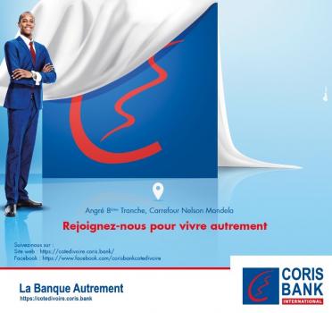 Secteur bancaire – Coris Bank international Côte d'Ivoire ouvre une agence à Cocody Angré 8e tranche 